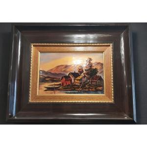 Limoges Enamels. Painting By Master Enameller Fj Carmona 