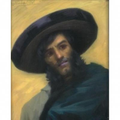 Pastel Portrait d'un Hassidim