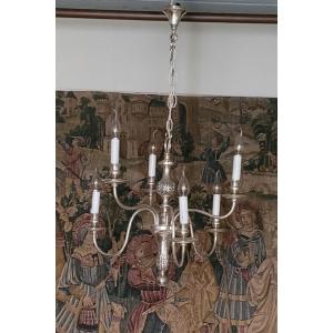 Silver Metal Chandelier