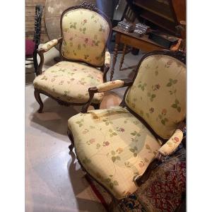 Pair Of Louis XV Cabriolet Lyonnaise School Flat Files