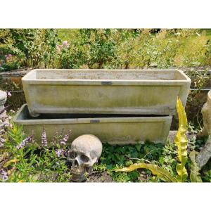Pair Of Modernist Planters Chanal Paris