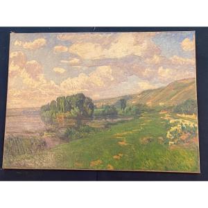 Abel Lauvray (oil On Canvas)