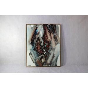 Henri Yvergniaux (1930-2018), Hst “adam And Eve”, Signed And Dated 1966