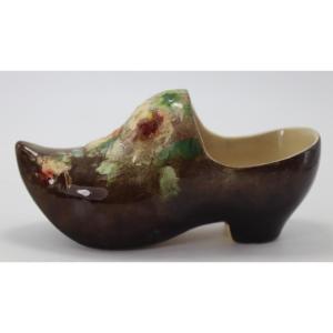 Montigny-sur-loing - Workshop Of Louis-eugène Schopin, Earthenware Clog. 19th Century