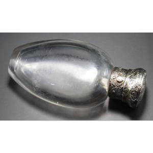 Salt Bottle, Silver Mount, English 19th Century