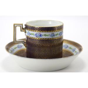 Meissen, Marcolini Period (1774-1814) Litron Cup And Its Saucer, 18th Century