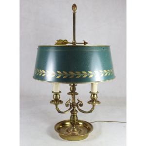 Empire Style Bronze Bouillotte Lamp, 20th Century