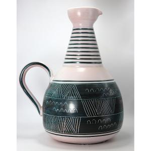 Yvon Roy (20th Century) For Durtal, Large Ceramic Pitcher, 1960