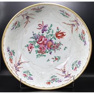 Paris Porcelain, Large "far East" Salad Bowl, 20th Century