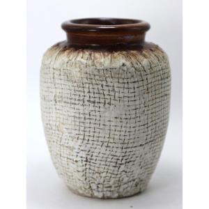 Louis-auguste Dage (1885-1963), Vase With Textured Decoration, Signed, Circa 1920