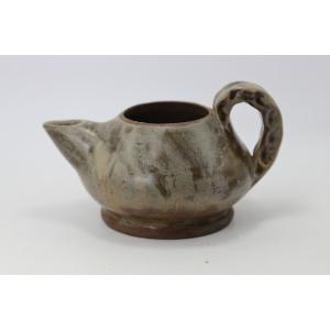 Pierre Pigaglio (1913-?), Stoneware Ewer From Puisaye, 20th Century