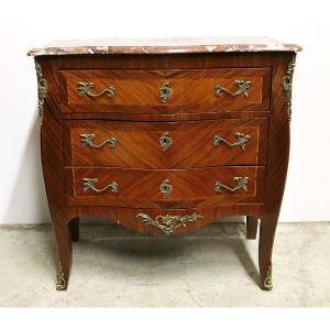 Louis XV Style Bombé Commode, 19th Century