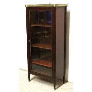 Louis XVI Style Mahogany Display Cabinet, Early 19th Century