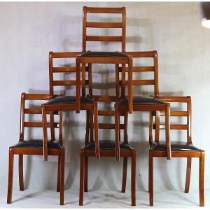 Set Of 6 Scandinavian Style Chairs, Circa 1970.