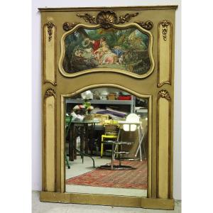 Trumeau "gallant Scene", Late 19th Century