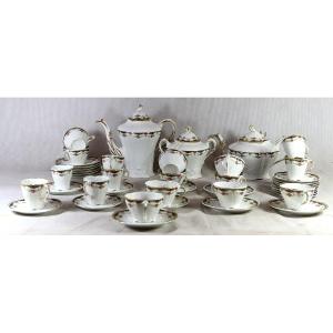 Limoges Porcelain Coffee And Tea Service, 44 Pieces. 20th Century