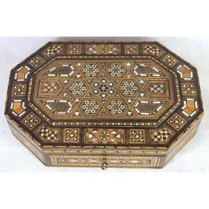 Marquetry And Inlaid Box, Türkiye Or Syria, Early 20th Century