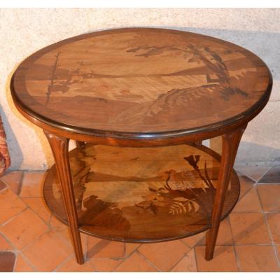Art Nouveau Table Signed Paul Guth, Twentieth