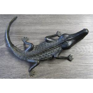 Crocodile Sculptures - African Bronze - Bobo - Burkina Faso.