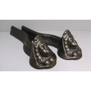 Pair Of Louis XV Andirons.