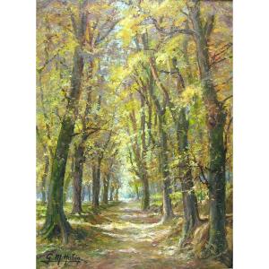 Painting On Canvas By Gm. Hubin 