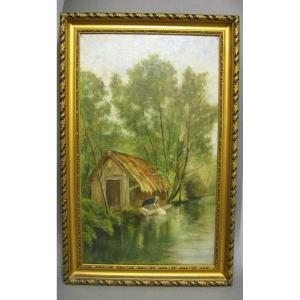 Impressionist Painting Around 1900.