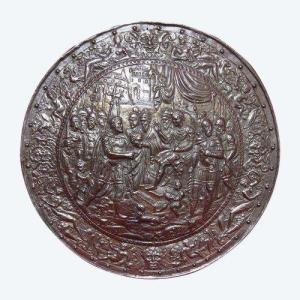 Rondache. Decorative Shield Roman Victory Viollet Le Duc 19th Century