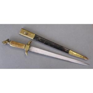 Hunting Dagger Sawtooth Blade Nineteenth