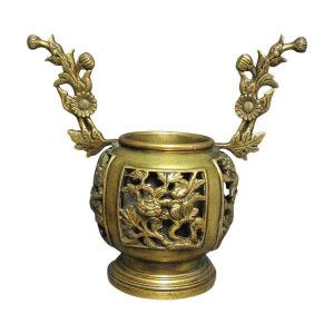 Bronze Incense Burner. Japan XVIIIe Edo Period.