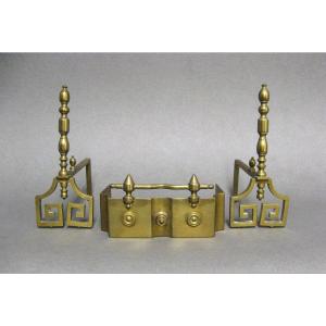 Object Of Mastery: Andirons And Chimney Bar. Reduced Model.