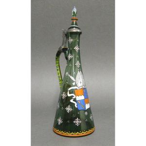 Decanter With 19th Century Papal Coat Of Arms.