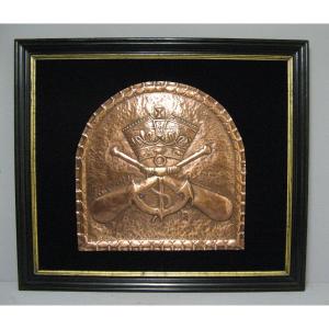 19th Century Royal Navy Emblem. Victorian.
