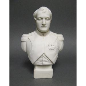 Bust Of Napoleon I In Biscuit Porcelain, Early 20th Century.
