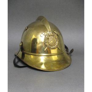 Helmet Of The Firefighters Of The Imperial Territory Of Alsace-lorraine, 1871-1919.