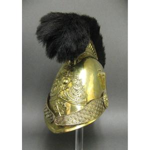 Firefighter Helmet Mle 1852 From The City Of Langeais.