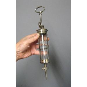 Large Medical Syringe Circa 1900. Cabinet Of Curiosities.