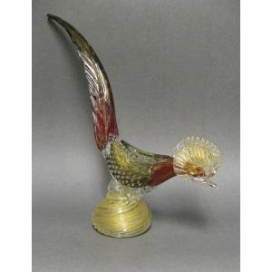 Large Murano Rooster From The 50s.