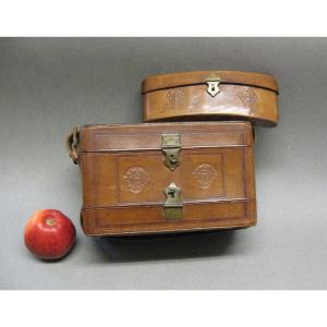 19th Century Second Empire Napoleon III Hunting Case And Cartridge Belt.