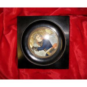 Miniature Bonaparte At The Bridge Of Arcole.