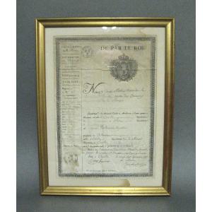 Restoration Period, Passport Of The City Of Enville, Canton Of Commercy.