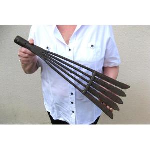 Wrought Iron Fouenne. 19th Century Folk Art.