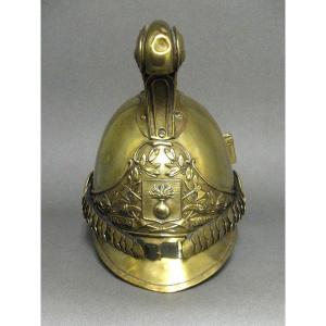 Type 1855 Firefighter Helmet. Town Of Alise Sainte Reine.