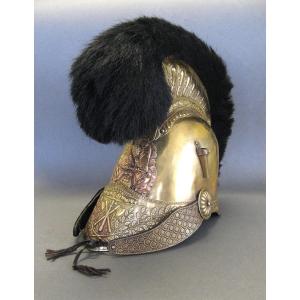 Imperial Navy Firefighter Officer's Helmet Under Napoleon III.