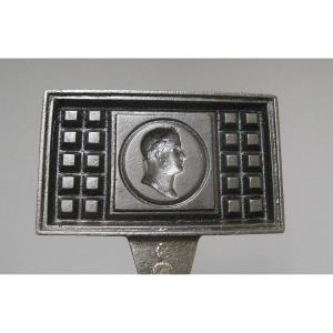 Waffle Iron With The Profile Of Napoleon I Emperor.