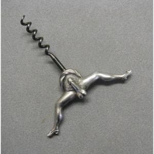 Erotic Silver Metal Corkscrew.