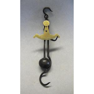 Large Roman Balance With Pendulum Counterweight System, 19th Century.