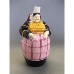 Anthropomorphic Pitcher Henriot Quimper Signed Maillard.