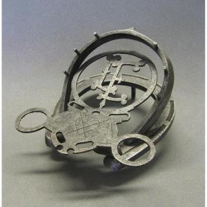 Wrought Iron Inkwell.