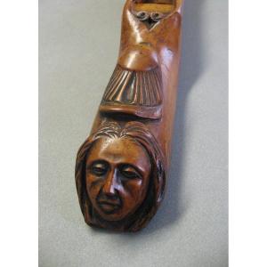 Carved Varlope Plane, Early 19th Century. Compagnons Art Populaire.