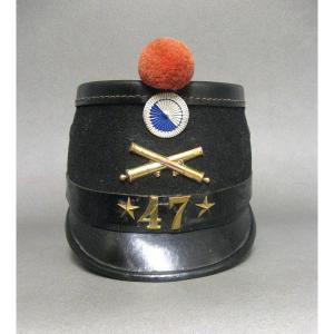 Swiss Shako Mle 1898 De La 47e Batterie d'Artillerie De Campagne.